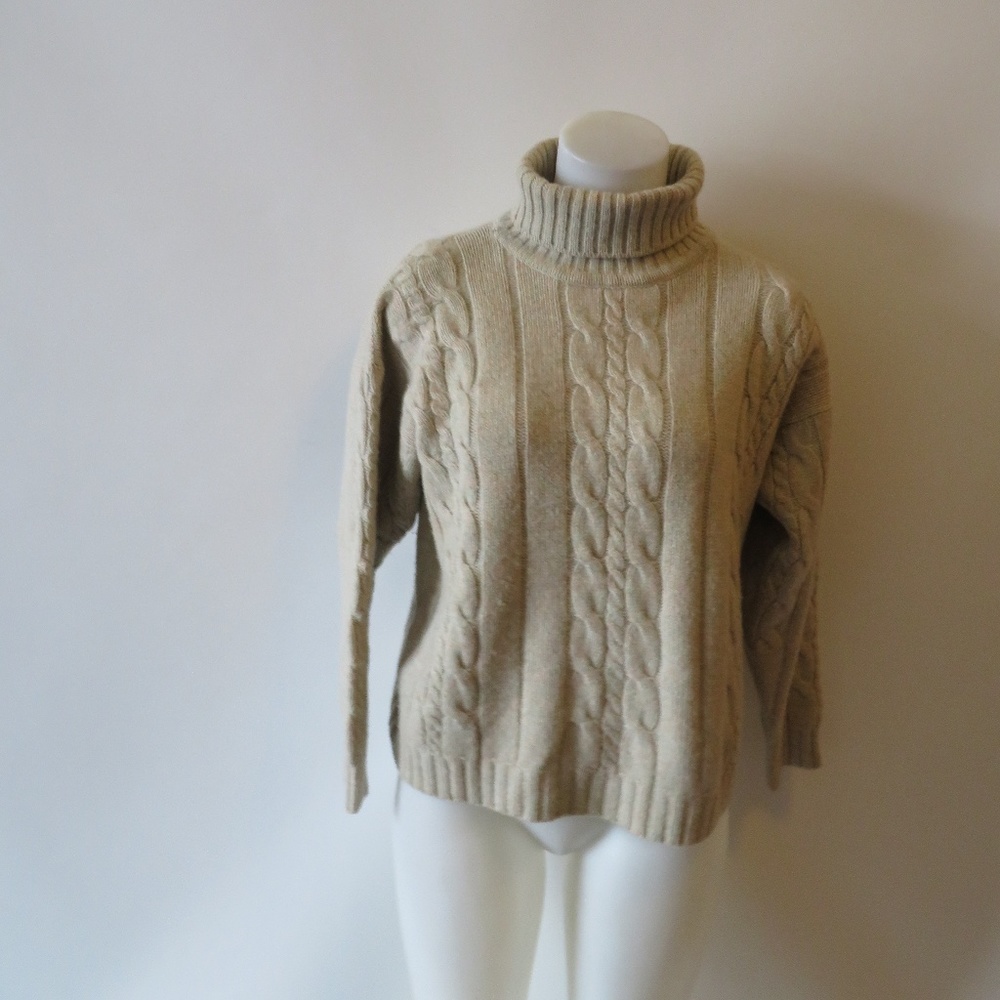 NAZARENO GABRIELLI BEIGE TURTLENECK SWEATER M*
